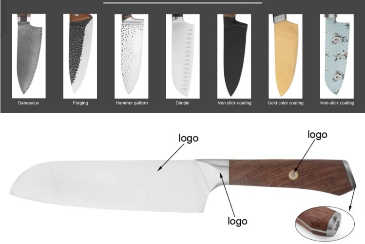 custom logo knife
