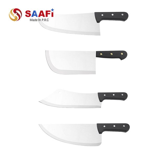 Heavy-Duty Cleaver Knives with Plastic Handles for Butchers & Chefs
