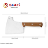 Heavy-Duty Cleaver Knives with Merbau Wood Handle (8″–10″)