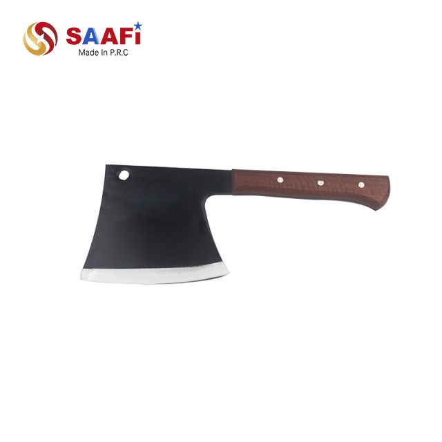 Heavy-Duty Butcher Cleaver with Wooden Handle – 6.8mm Thick Blade for Meat And Bone Cutting