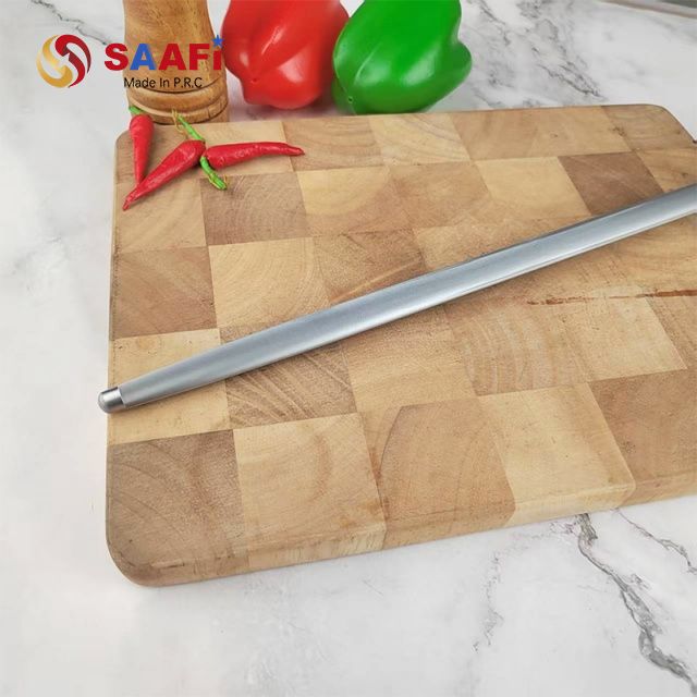 Premium Stainless Steel Knife Honing Rod with Comfortable Plastic Handle – Ideal for Kitchen Use