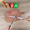 Professional Round Honing Steel with Wooden Handle – Kitchen Knife Sharpening Rod for Chefs