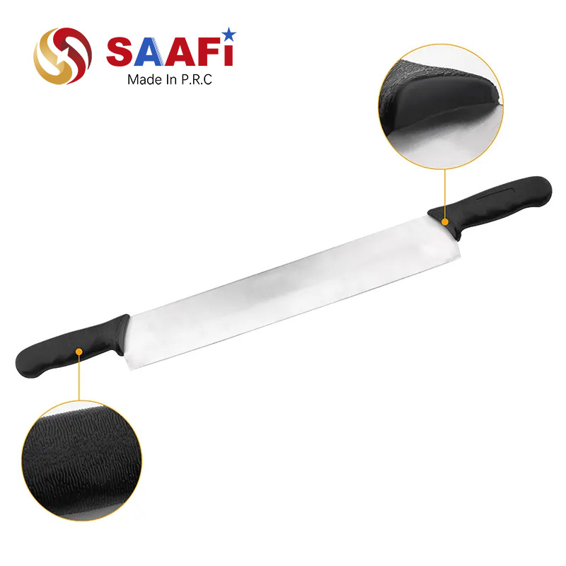 18" Pizza Knife Black Plastic Handle