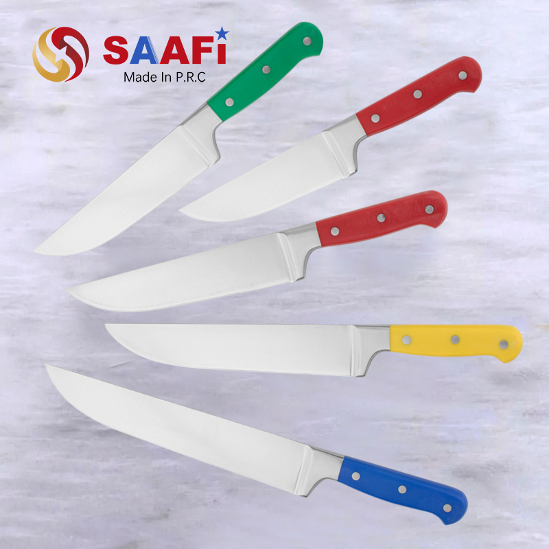Colorful Handle Chef Knife Butcher Use