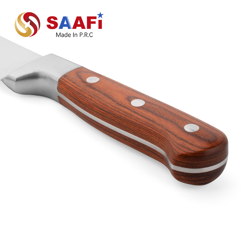 Small Cutting Knife with Wood Handle