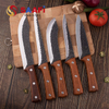 Black Coating Chef Knife with Sapele Wood Handle