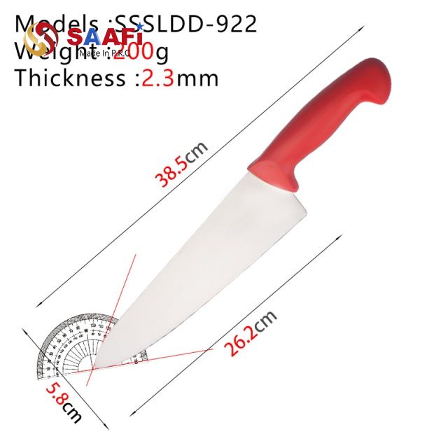 10.5 Inch Lightweight Stainless Steel Chef Knife – Long Blade for Efficient Cutting