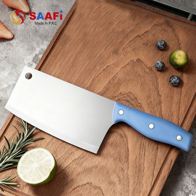 Plastic Handle Stainless Steel Cleaver Knife for Kitchen Use – Lightweight And Durable