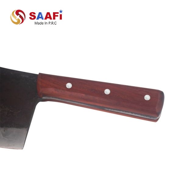 Heavy-Duty Butcher Cleaver with Wooden Handle – 7.7mm Thick Blade for Meat Processing
