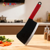 Heavy-Duty Butcher Cleaver Knife with Red Handle – 7mm Thick Blade for Meat Cutting