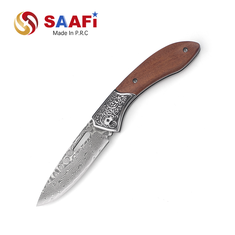 Damascus Blade Pocket Outdoor Knife