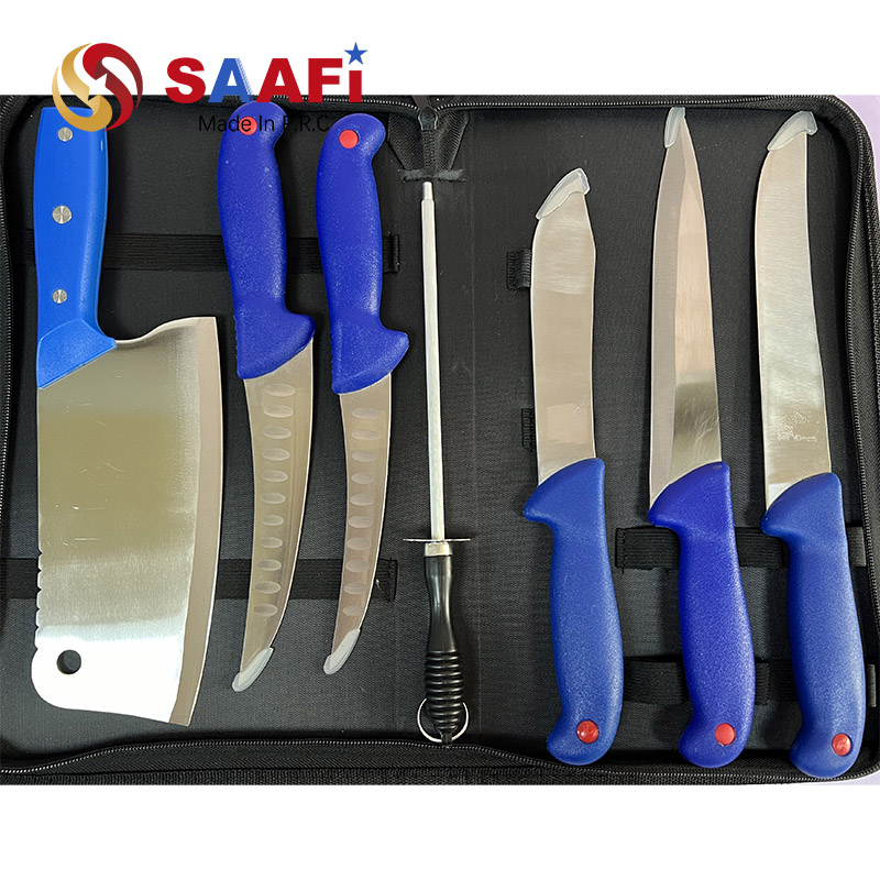 7 Pcs Wood Handle Kitchen Knife