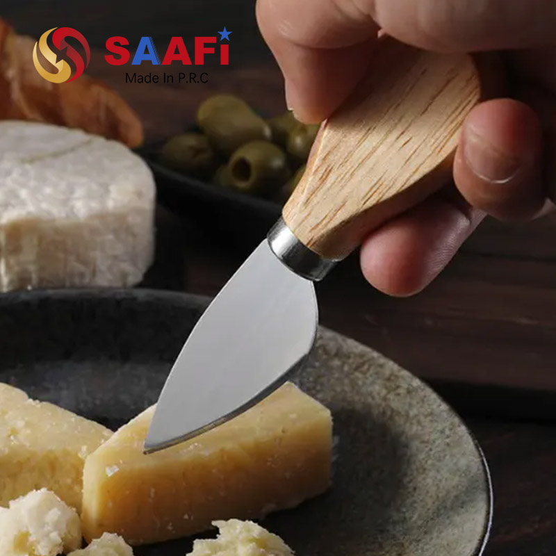 4pcs Cheese Knives Set with Wooden Handle