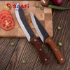 Black Coating Chef Knife with Sapele Wood Handle