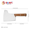 Chopper Knife with Wood Handle