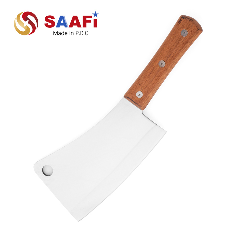 Heavy Knife with Wood Handle