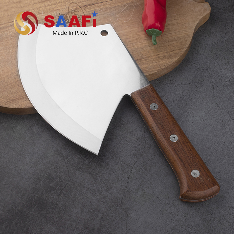 Axe Knife with Wood Handle