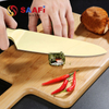 Gold Coating Chef Knife with Wood Handle