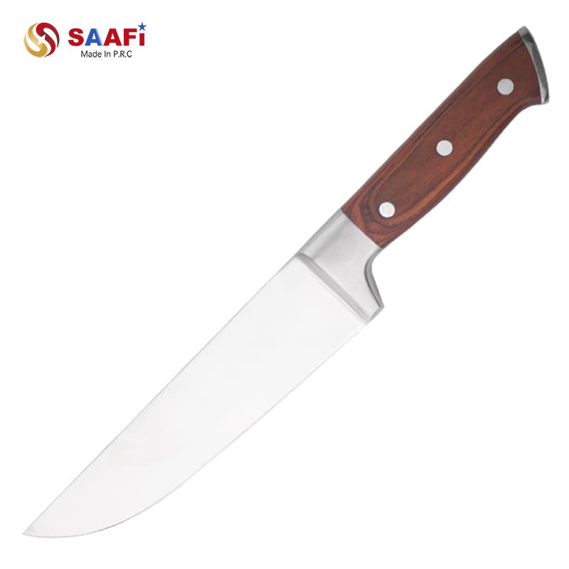 Professional Chef Knives with Merbau Wooden Handle – 14″ To 20″ Stainless Steel Blades