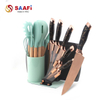 Modern Kitchen Knife Block with Utensil Holder – Space-Saving Knife Storage Stand