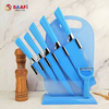 Multi-Functional Cutting Board with Acrylic Knife Holder – Kitchen Organization & Storage Solution