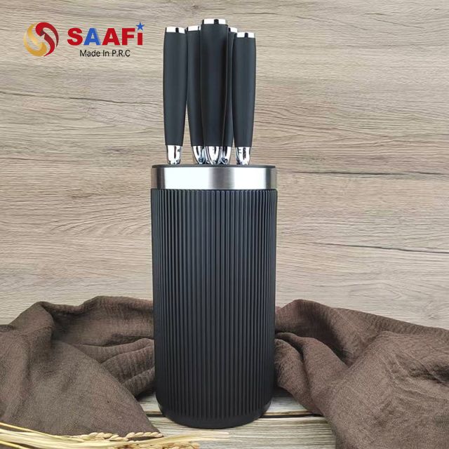 Modern Vertical Knife Block – Space-Saving Magnetic Knife Holder for Kitchen Organization