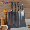 Modern Magnetic Knife Block with Sleek Black Galaxy Finish for Kitchen Organization