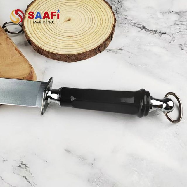 Stainless Steel Sharpening Rod with Ergonomic Plastic Handle – Professional Honing Steel for Knives