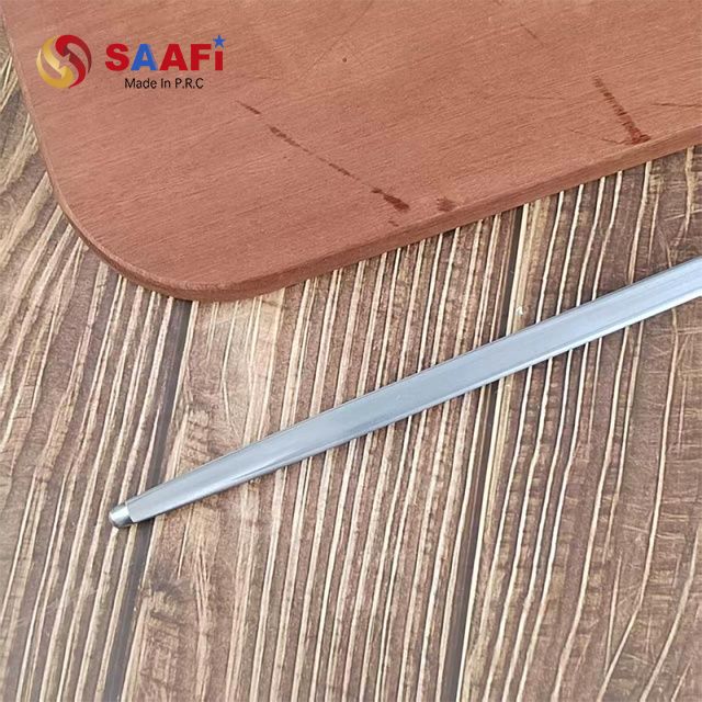 Professional Honing Steel with Wooden Handle – Kitchen Knife Sharpening Rod for Precise Edge Maintenance