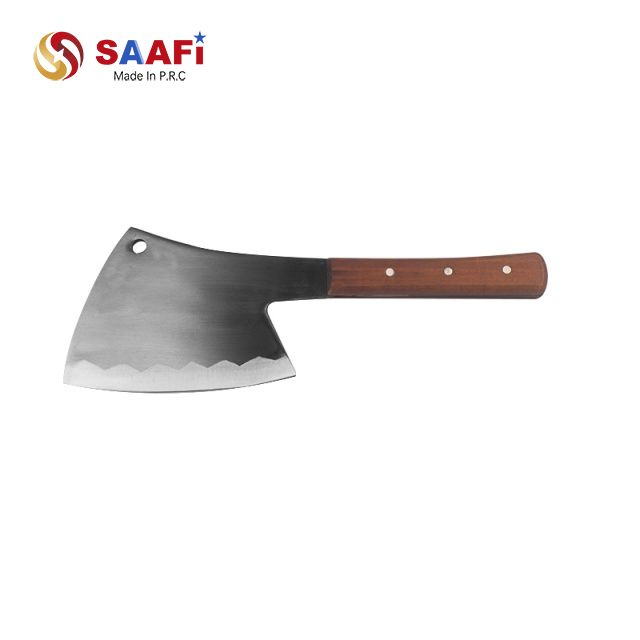 Heavy-Duty Butcher Cleaver with Wooden Handle – 6.8mm Thick Blade for Effortless Meat Cutting