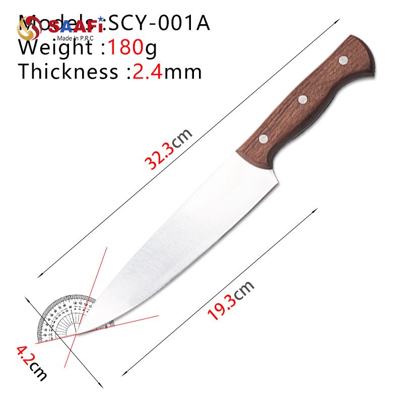 Professional Chef Knife with Stainless Steel Blade for Kitchen Use