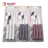 Stainless Steel Cutlery Set – Knife Fork Spoon with Plastic Handle | Blister Card Household Tableware
