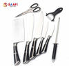 Stainless Steel Kitchen Knife Block Set with Rotating Stand