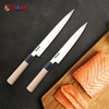 Japanese Style Sashimi Knife – Long Blade Sushi & Fish Slicing Knife with Wooden Handle
