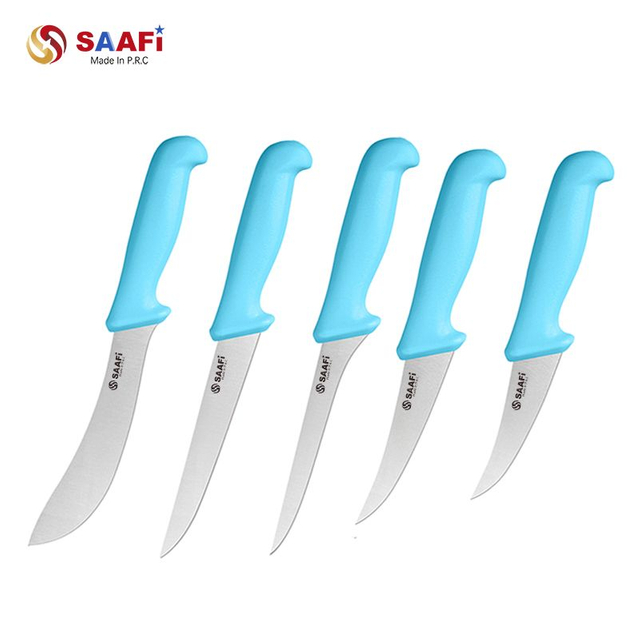 Professional Curved Boning Knife with Plastic Handle – Stainless Steel Butcher & Fillet Knife