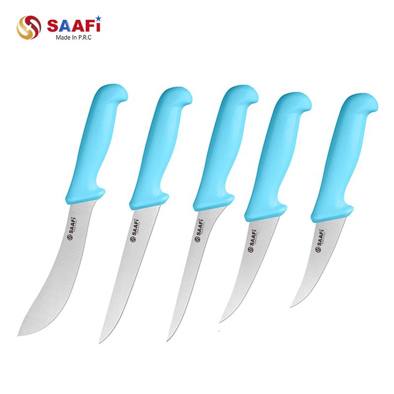 Professional Curved Boning Knife with Plastic Handle – Stainless Steel Butcher & Fillet Knife