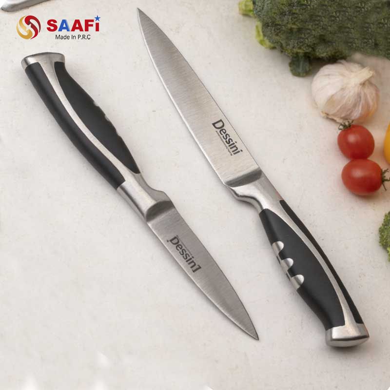  10-Piece Stainless Steel Kitchen Knife Block Set with Scissors And Peeler