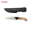 Handmade Fixed Blade Outdoor Knife with Wooden Handle And Leather Sheath for Camping & Hunting