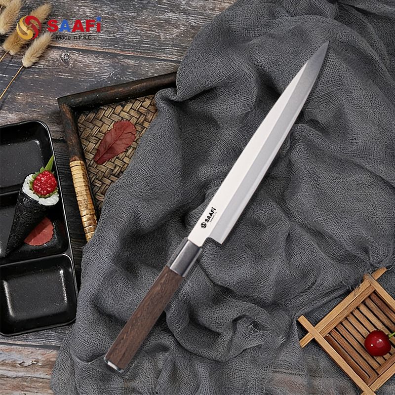 Japanese Style Sashimi Knife with Wooden Handle – Professional Sushi & Fillet Knife