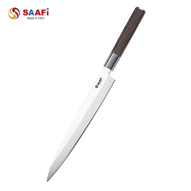 Japanese Sashimi Knife with Wooden Handle – Professional Long Blade Sushi & Fillet Knife Supplier