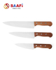 Wood Handle Chef Knife Set for Wholesale And Commercial Kitchen Use