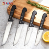 Professional Butcher Knife Set with Plastic Handle – Stainless Steel Meat Processing Knives for Kitchen & Slaughterhouse