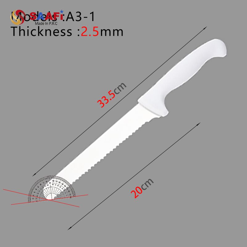 Professional Butcher Knife Set with Plastic Handle for Meat Processing And Kitchen Use