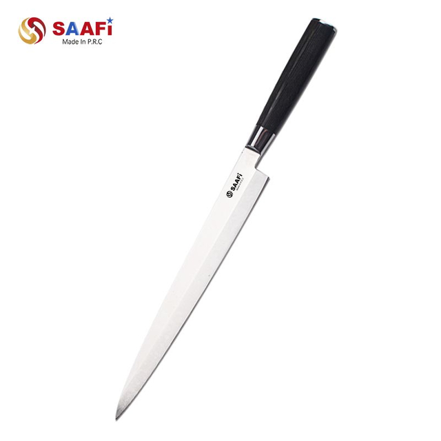 Professional Japanese Sashimi Knife with Wooden Handle – Long Blade Sushi & Fillet Knife Supplier