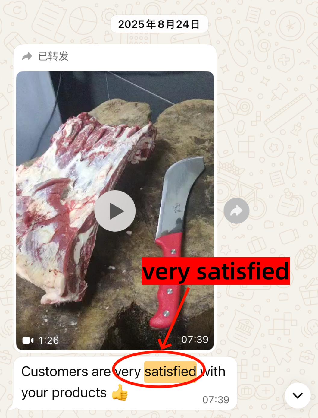 The customer was very satisfied after using the tools.