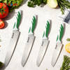 Hammered Finish Kitchen Knife Set Stainless Steel Chef Knives with Ergonomic Non-Slip Handle