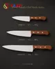 Wood Handle Chef Knife Set for Wholesale And Commercial Kitchen Use