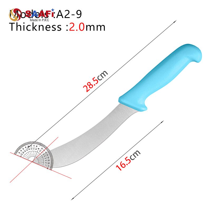 plastic handle butcher knife