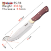 Heavy Duty Full Tang Outdoor Hunting Knife with Wooden Handle – Survival & Camping Fixed Blade