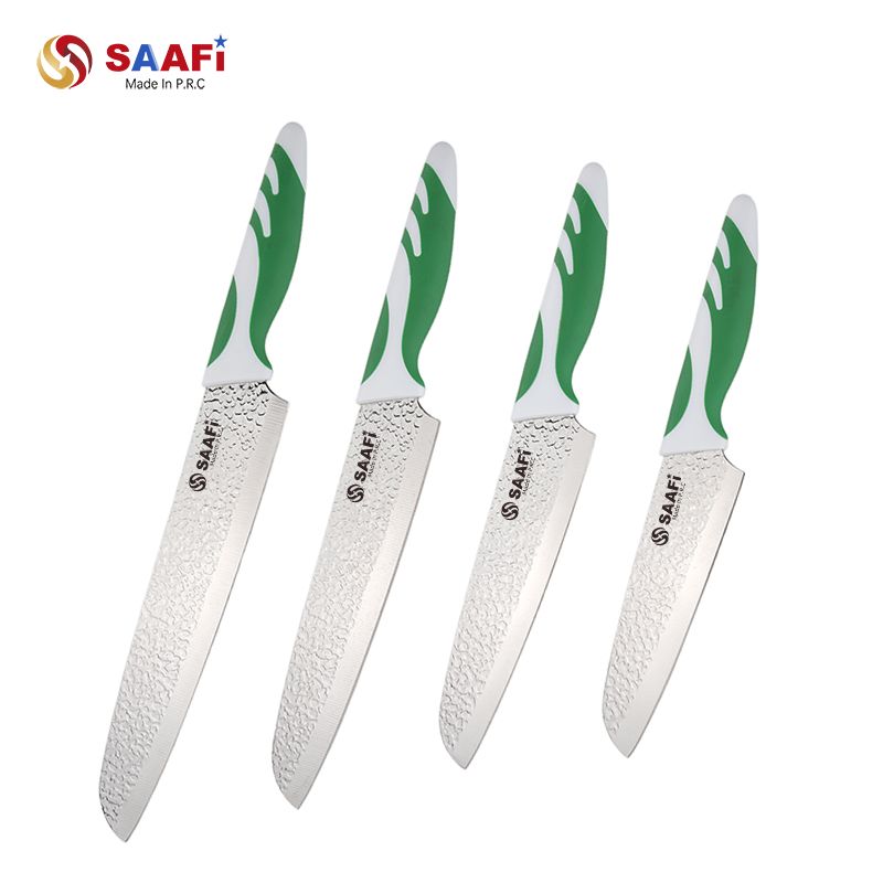 Hammered Finish Kitchen Knife Set Stainless Steel Chef Knives with Ergonomic Non-Slip Handle